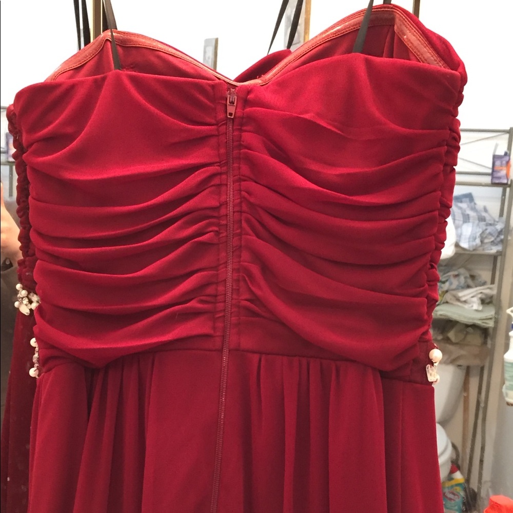 Beautiful Maroon Formal Dress - Picture 3 of 3